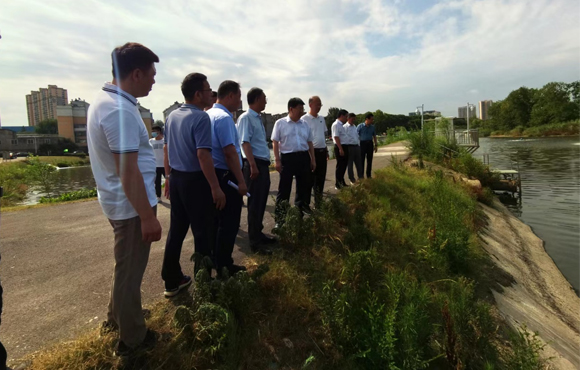 省生态环境；ざ讲熳榈交茨狭入湖口水质提升站检查工作