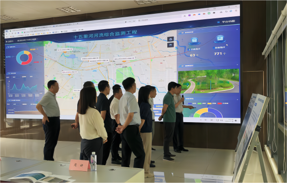 李建中一行调研Z6尊龙凯时十五里河流域治理项目